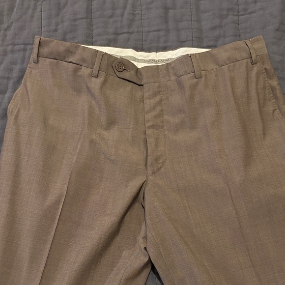 Canali travel natural comfort 100% wool dress pants size 52 (US 36)